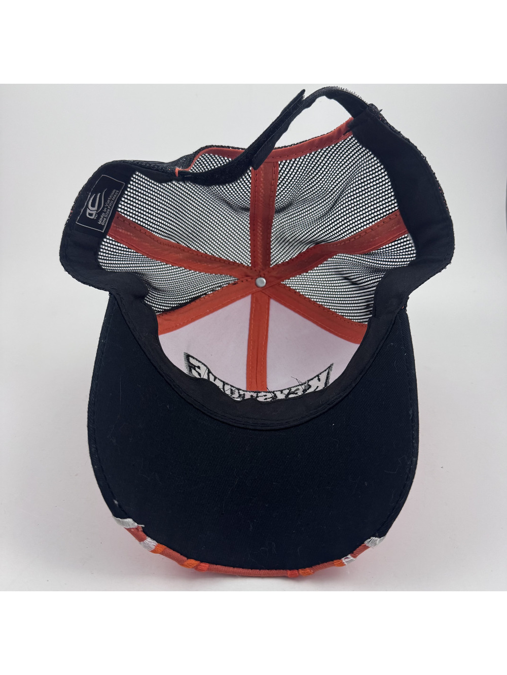 Keystone Raceway Hat Mesh Trucker Flame Embroidered OC Sports Red Black OSFM - Picture 6 of 7